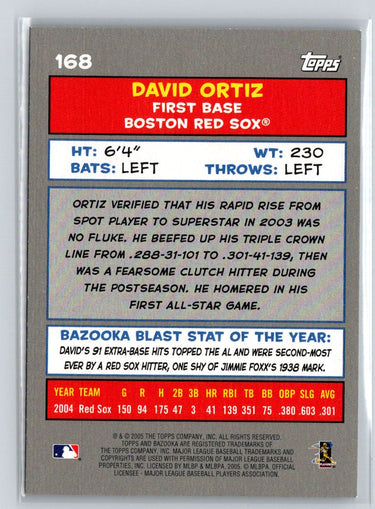 2005 Bazooka #168 David Ortiz Q17