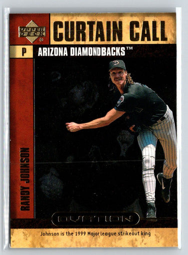 2000 Upper Deck Ovation #CC10 Randy Johnson Curtain Calls Q18