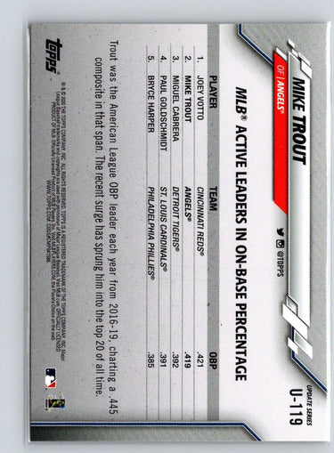 2020 Topps Update #U-119 Mike Trout Q18