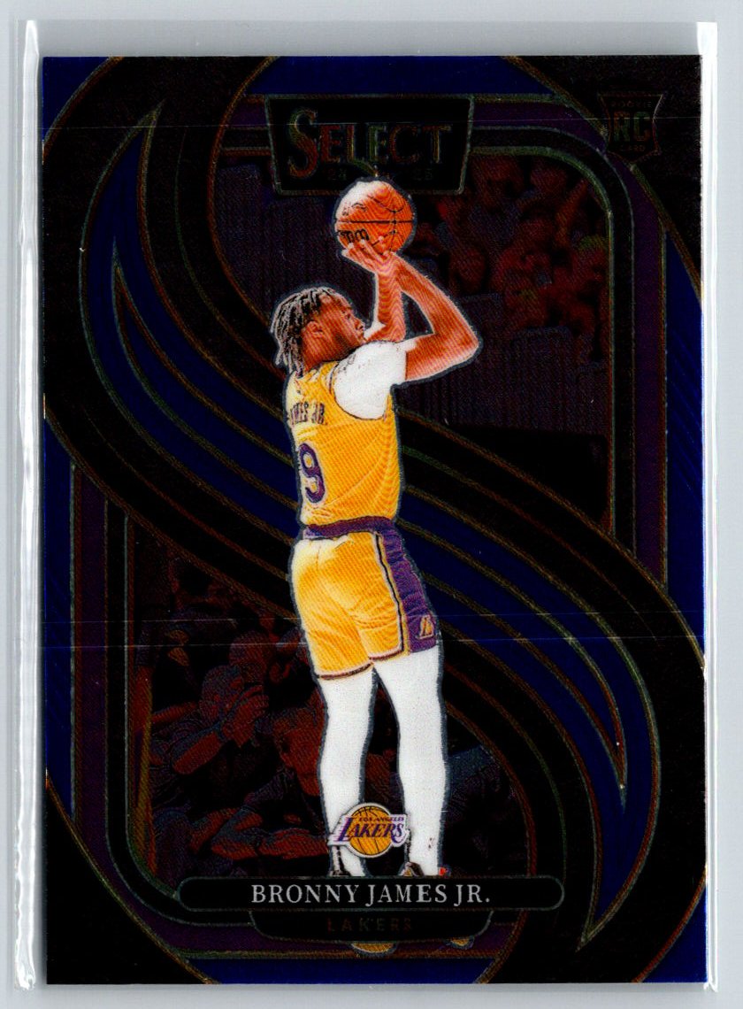 2024-25 Panini Select #179 Bronny James Jr. Blue (Retail) Q18