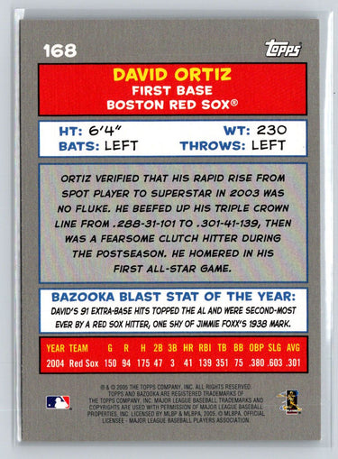 2005 Bazooka #168 David Ortiz Q19