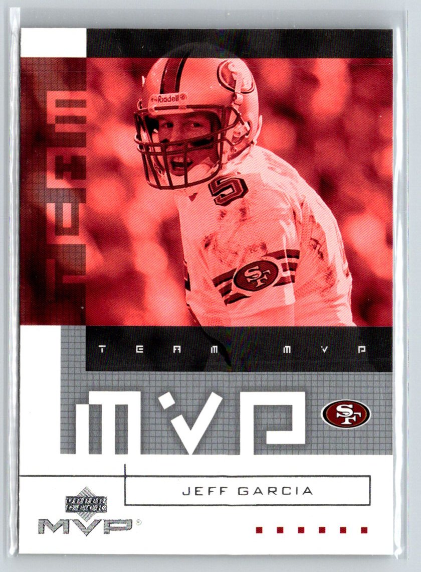2002 Upper Deck MVP #TM-15 Jeff Garcia Team MVP Q19