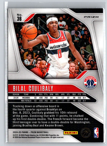 2024-25 Panini Prizm #36 Bilal Coulibaly Prizms Ice Q20