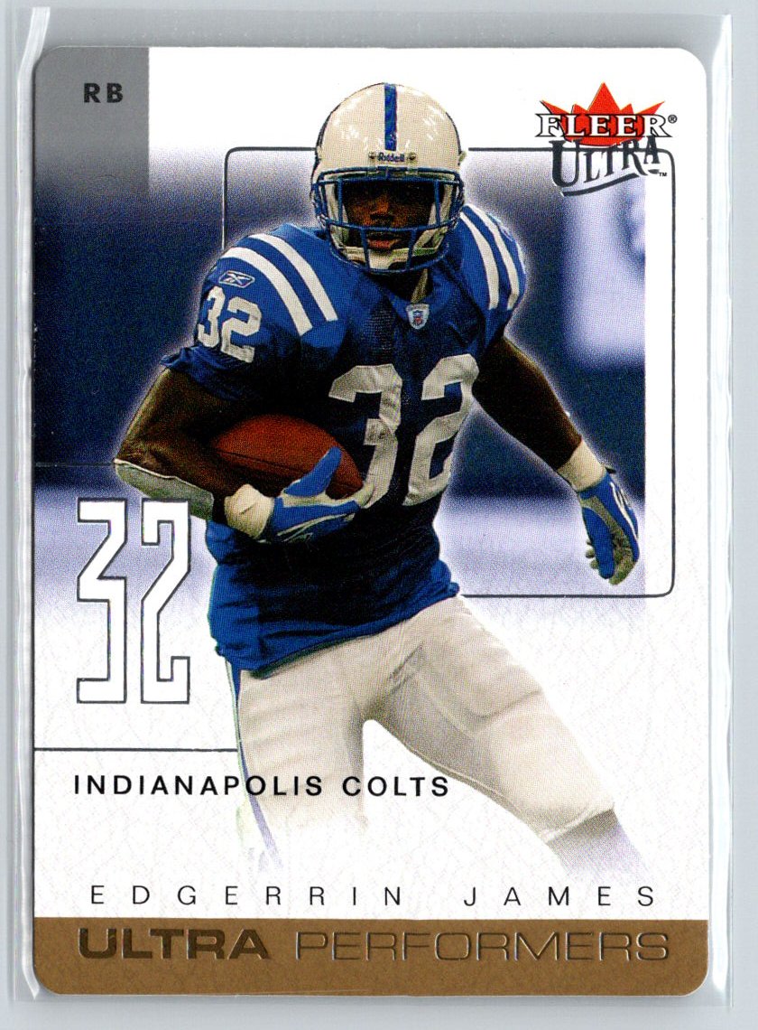 2004 Ultra #13 UP Edgerrin James Ultra Performers Q21