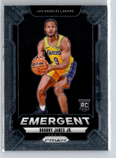 2024-25 Panini Prizm #8 Bronny James Jr. Emergent Q21