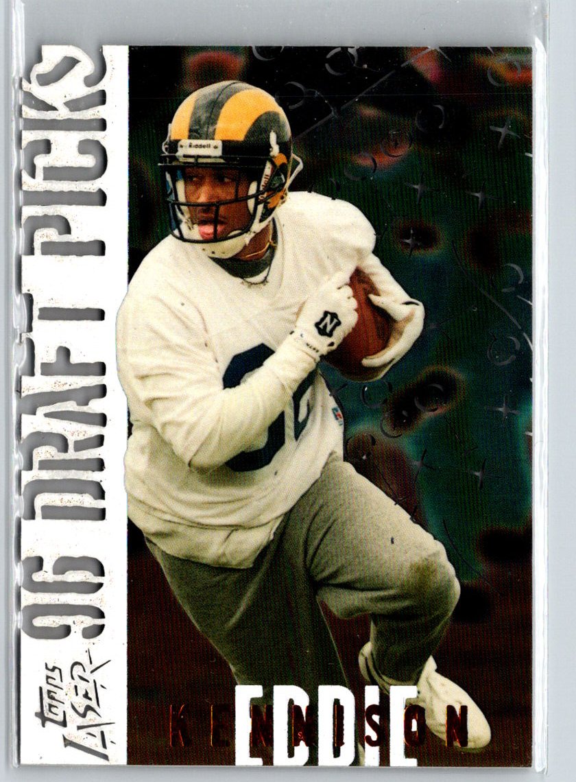 1996 Topps Laser #15 Eddie Kennison Draft Picks Q22