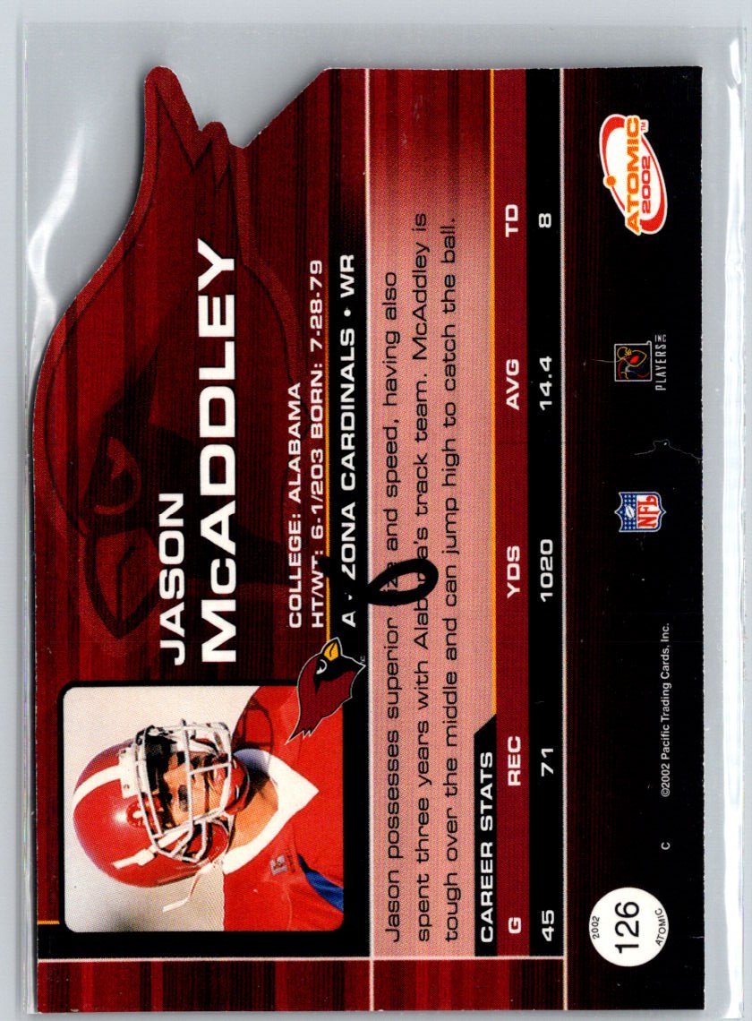 2002 Pacific Atomic #126 Jason McAddley Rookies Retail Q23