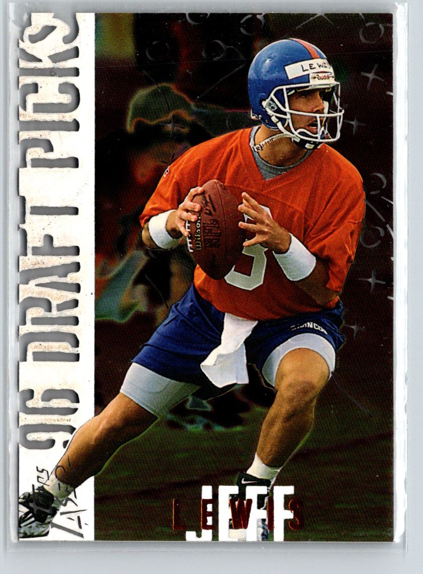1996 Topps Laser #16 Jeff Lewis Draft Picks Q23