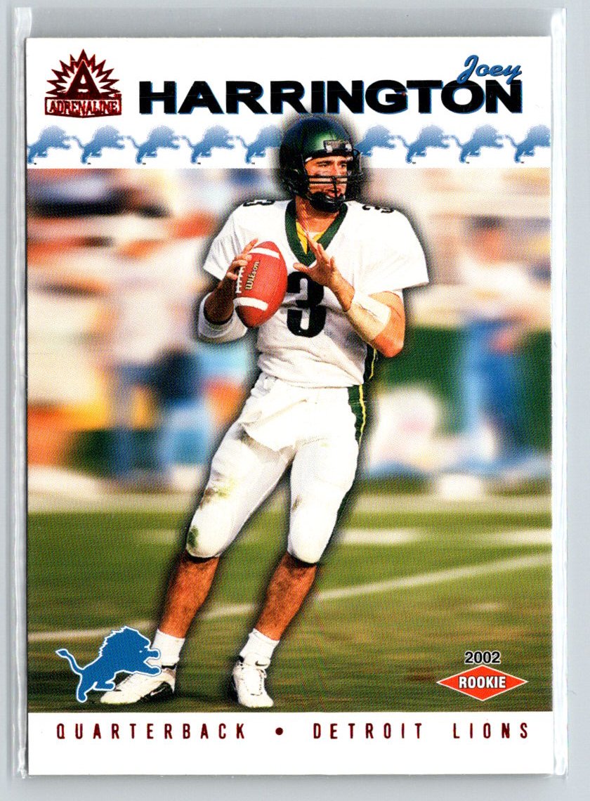 2002 Pacific Adrenaline #94 Joey Harrington Red Q23