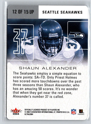 2004 Ultra #12 UP Shaun Alexander Ultra Performers Q23