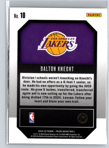 2024-25 Panini Prizm #10 Dalton Knecht Emergent Q23