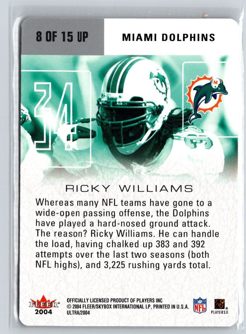 2004 Ultra #8 UP Ricky Williams Ultra Performers Q24