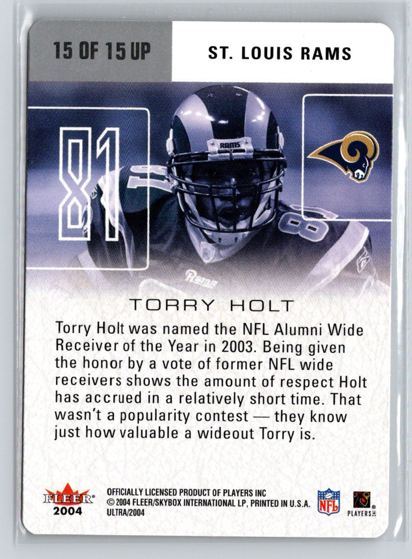 2004 Ultra #15 UP Torry Holt Ultra Performers Q24