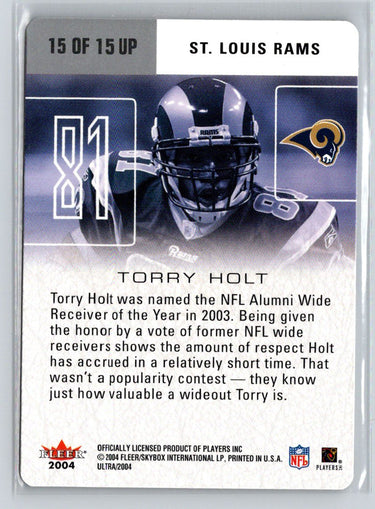 2004 Ultra #15 UP Torry Holt Ultra Performers Q24