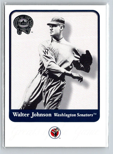 2001 Fleer Greats of the Game #15 Walter Johnson Q25