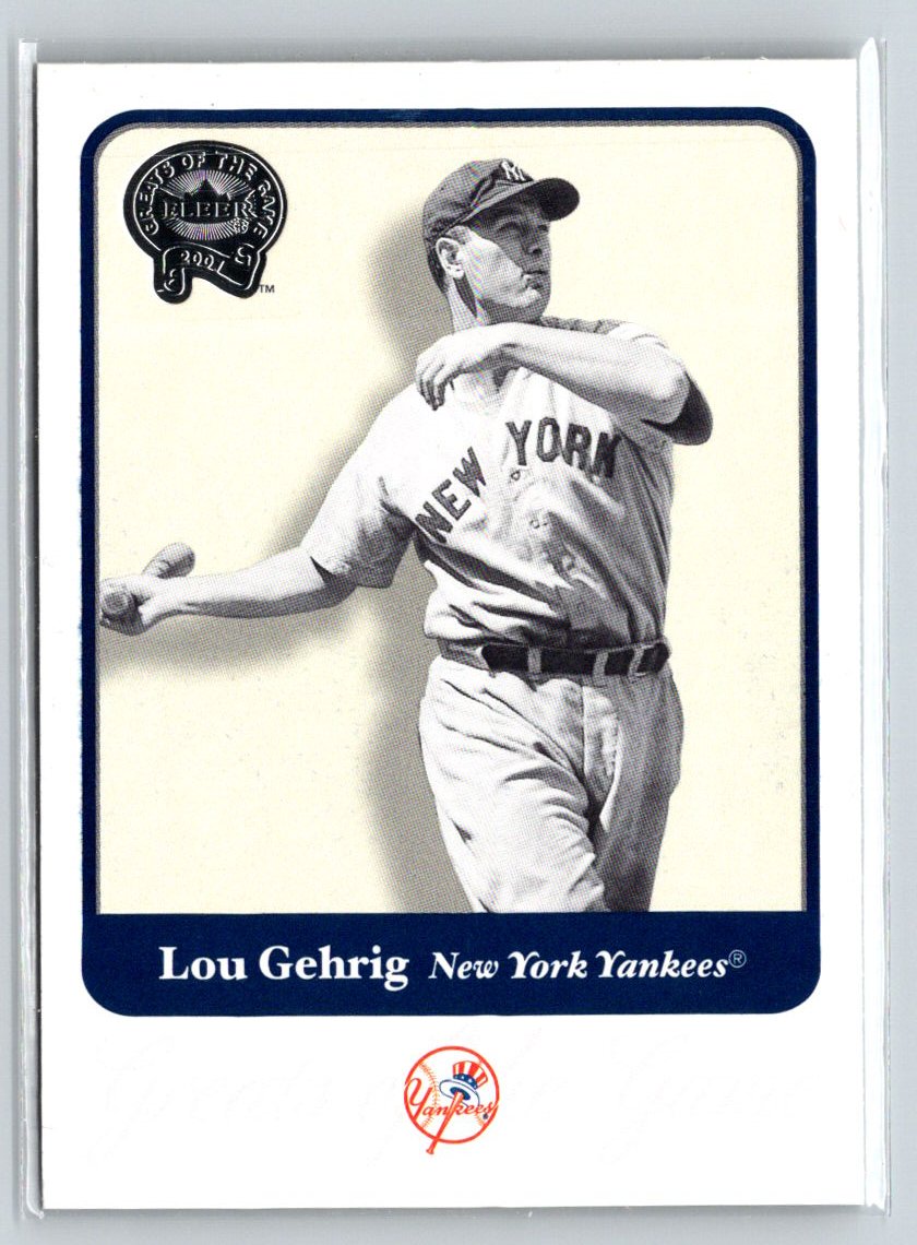 2001 Fleer Greats of the Game #54 Lou Gehrig Q26