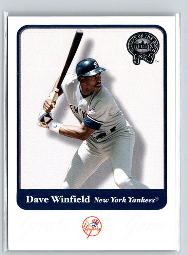 2001 Fleer Greats of the Game #12 Dave Winfield Q27