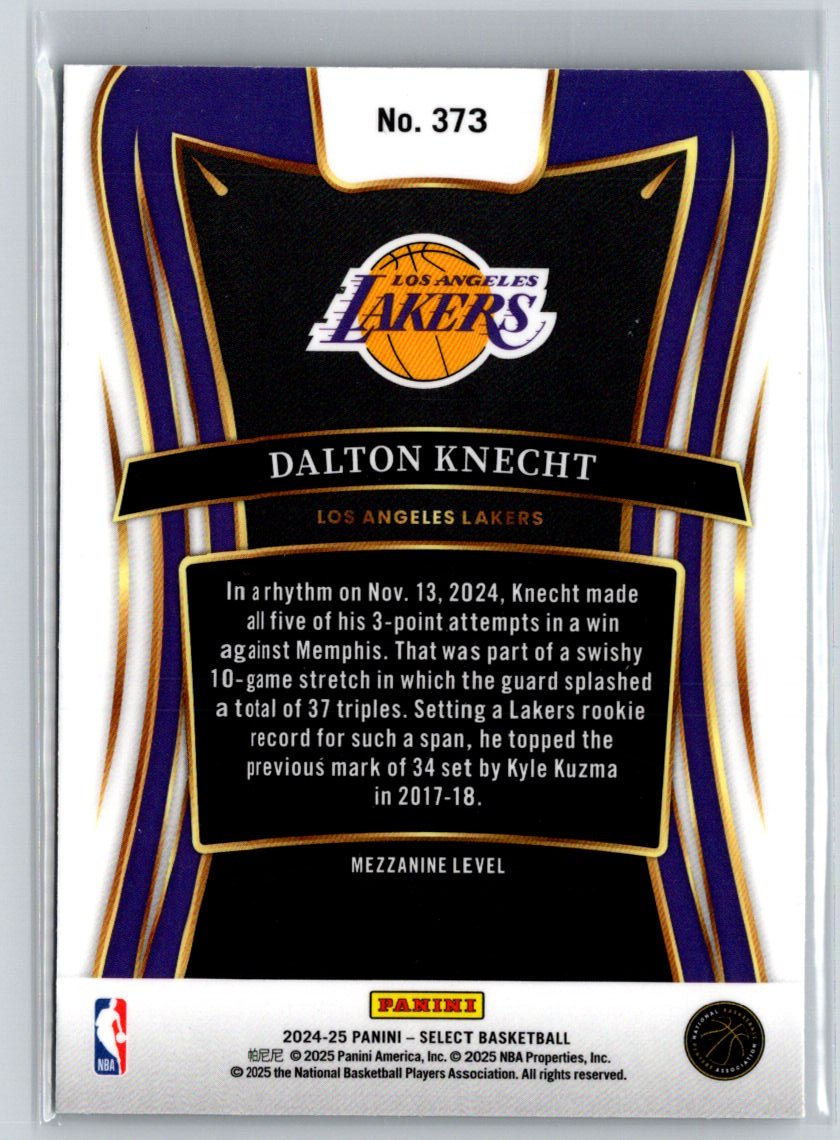 2024-25 Panini Select #373 Dalton Knecht Q27