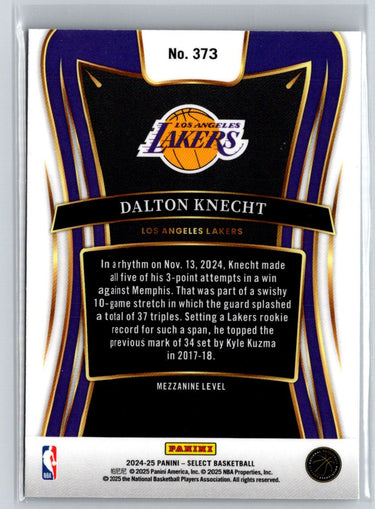 2024-25 Panini Select #373 Dalton Knecht Q27