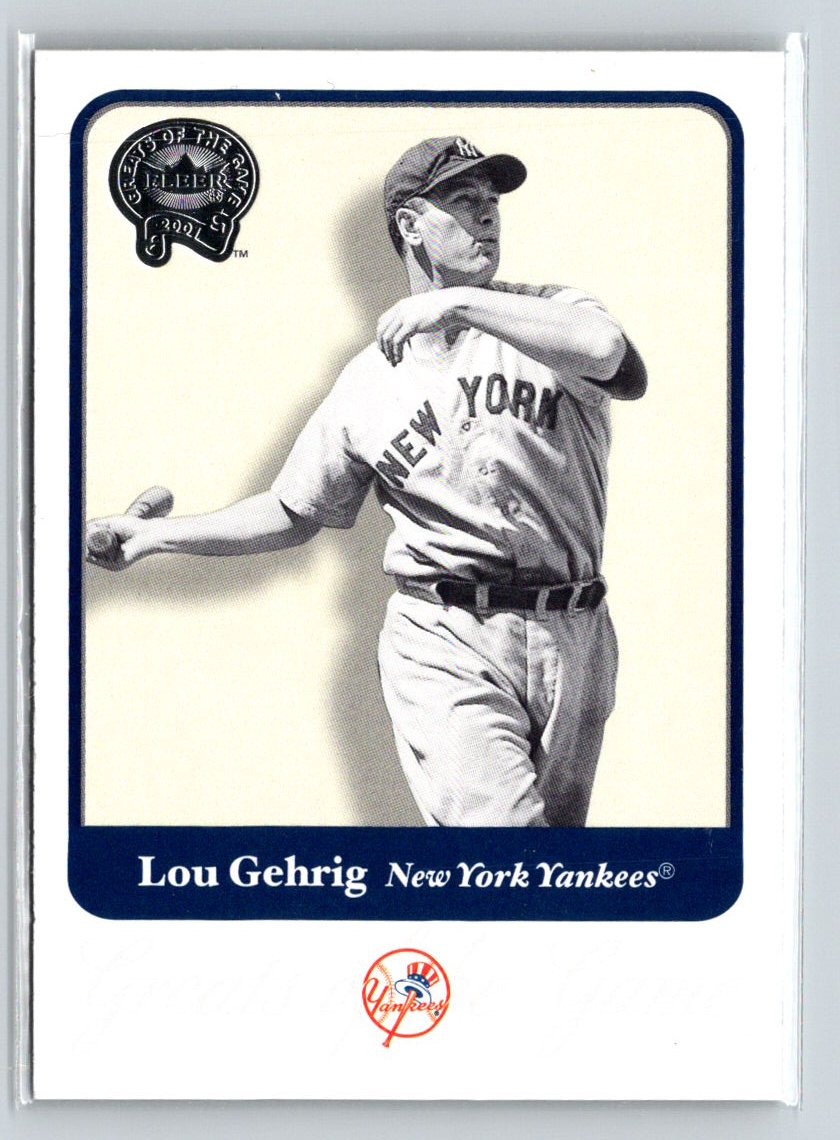 2001 Fleer Greats of the Game #54 Lou Gehrig Q28