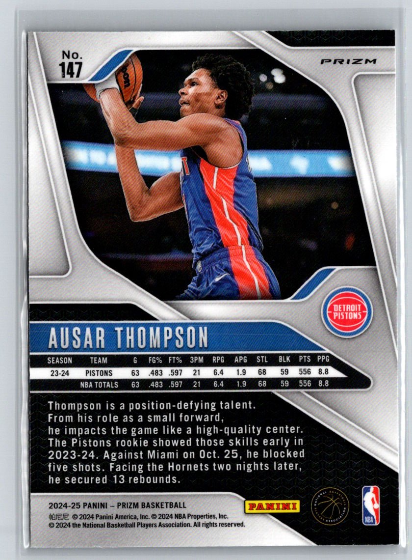 2024-25 Panini Prizm #147 Ausar Thompson Prizms Silver Q28