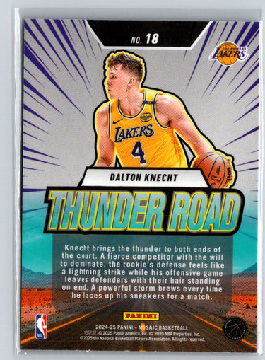 2024-25 Panini Mosaic #18 Dalton Knecht Q28