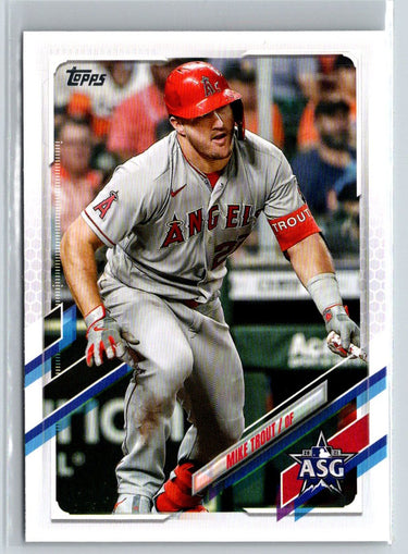 2021 Topps Update #ASG-1 Mike Trout 2021 MLB All-Stars Q28