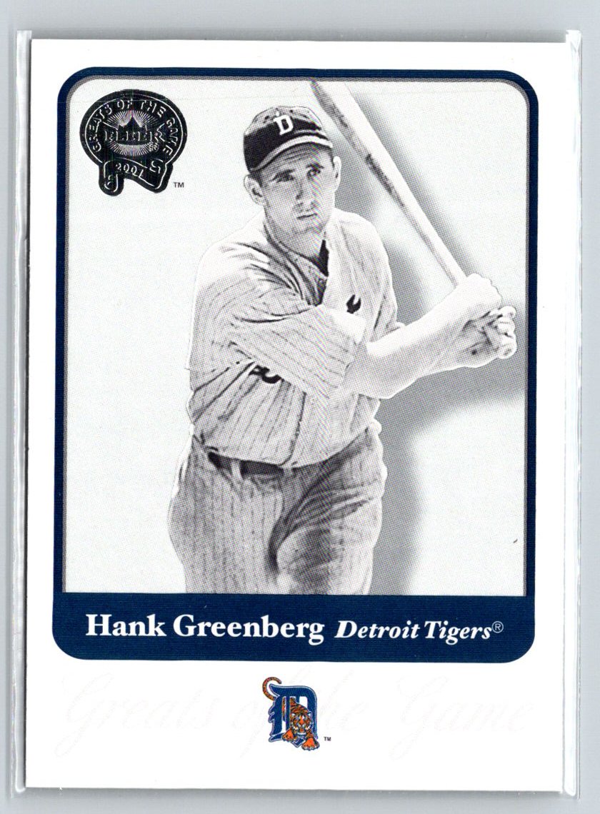 2001 Fleer Greats of the Game #23 Hank Greenberg Q29