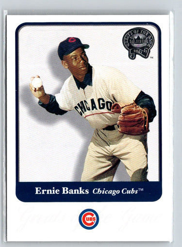 2001 Fleer Greats of the Game #53 Ernie Banks Q29