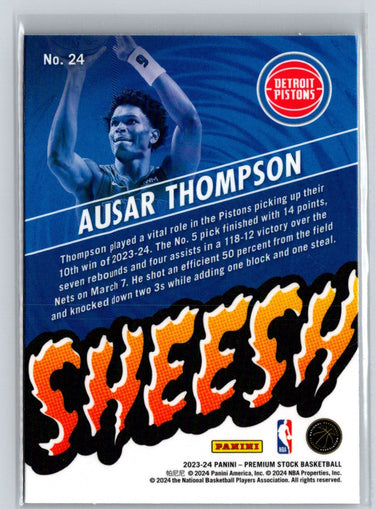 2023-24 Hoops Premium Stock #24 Ausar Thompson Sheesh Silver Prizm Q29