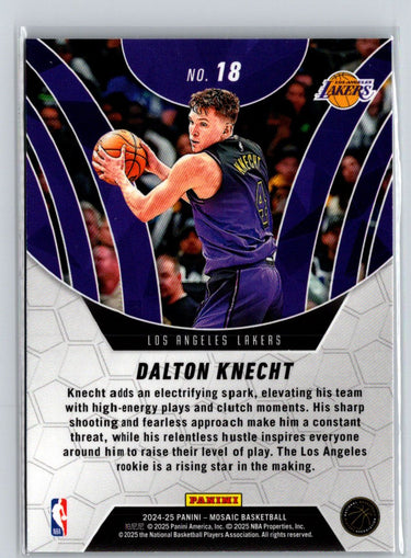 2024-25 Panini Mosaic #18 Dalton Knecht Elevate Q29
