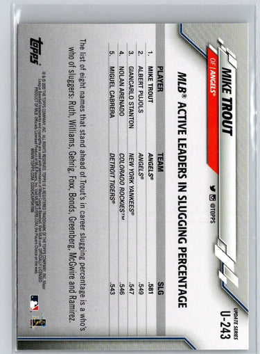 2020 Topps Update #U-243 Mike Trout Q29