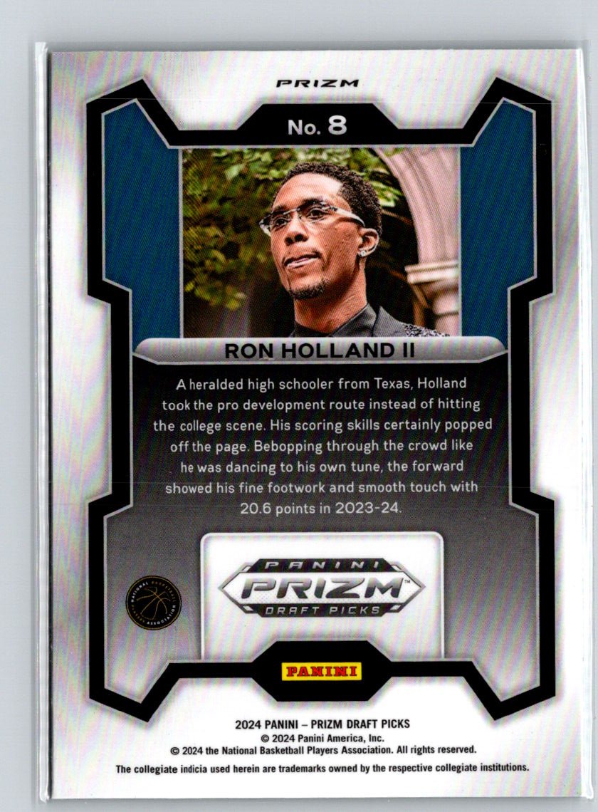 2024 Panini Prizm Draft Picks #8 Ron Holland II Prizms Green Q30