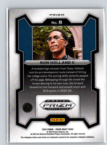 2024 Panini Prizm Draft Picks #8 Ron Holland II Prizms Green Q30