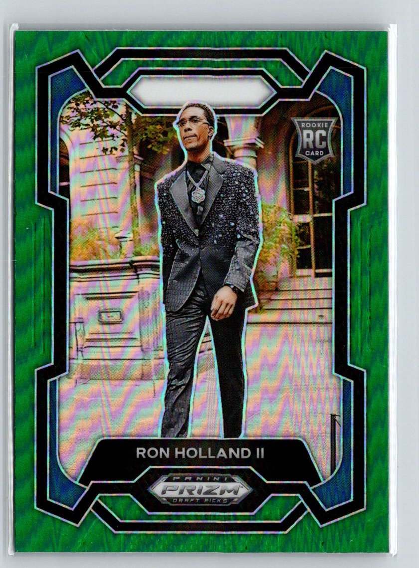 2024 Panini Prizm Draft Picks #8 Ron Holland II Prizms Green Q30