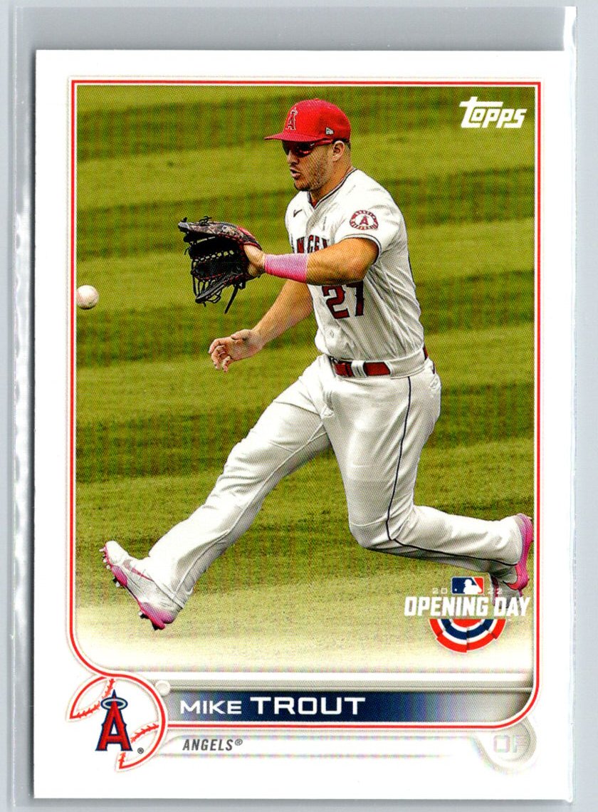 2022 Topps Opening Day #27 Mike Trout Q30