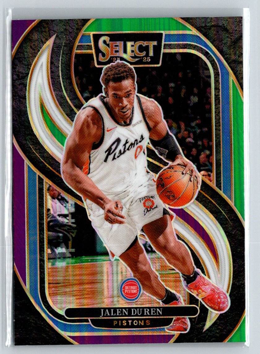 2024-25 Panini Select #160 Jalen Duren Tri-Color Prizm Q31