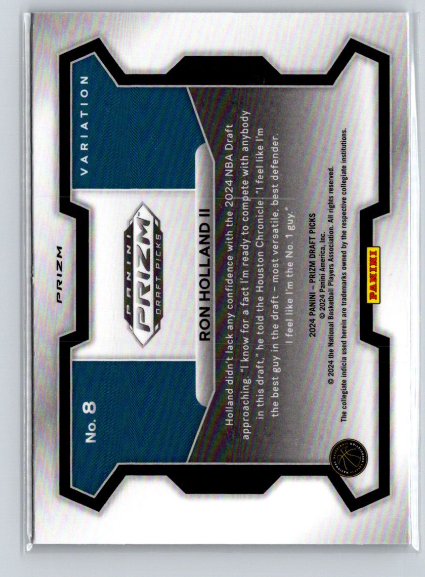 2024 Panini Prizm Draft Picks #8b Ron Holland II Prizms Silver Q31