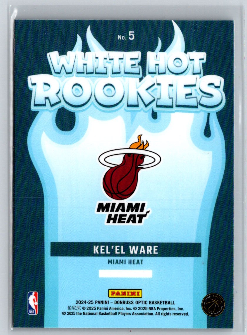 2024-25 Donruss Optic #5 Kel'el Ware White Hot Rookies Q31