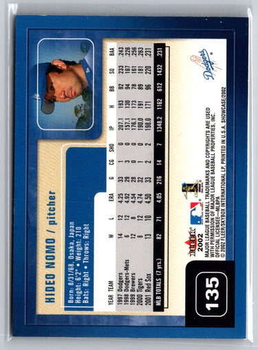 2002 Fleer Showcase #135 Hideo Nomo Q32