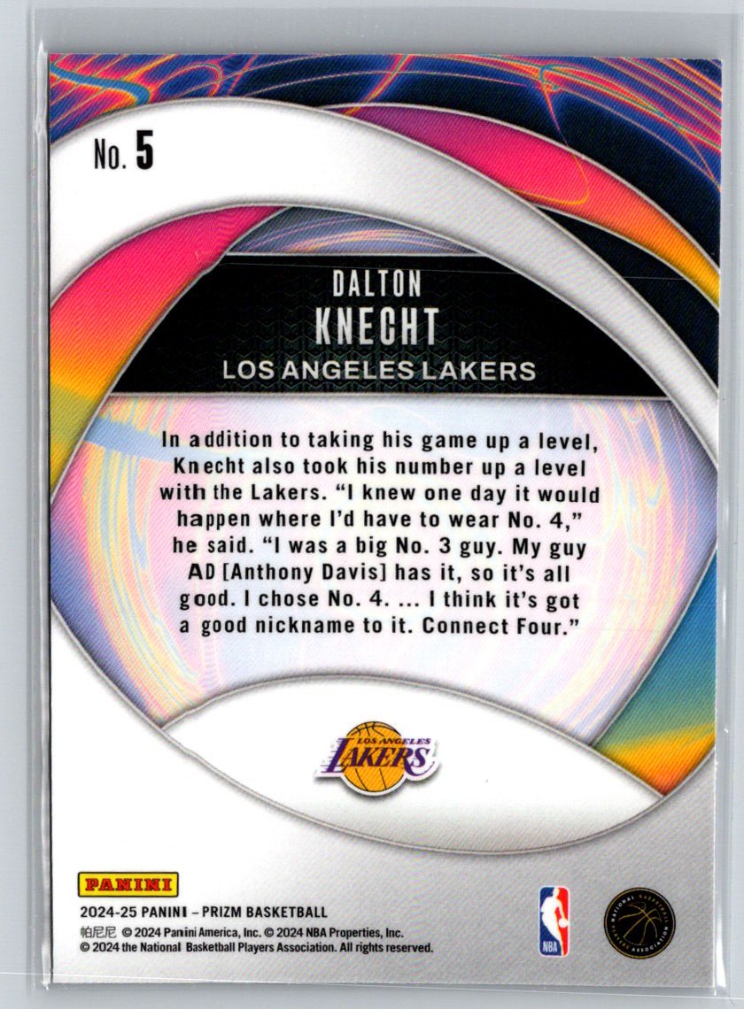 2024-25 Panini Prizm #5 Dalton Knecht Instant Impact Q32
