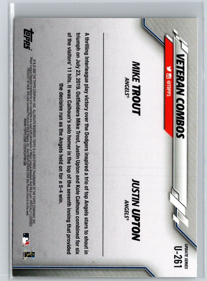 2020 Topps Update #U-261 Freeway Victory (Mike Trout / Justin Upton) VC Q32