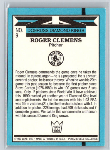 1991 Donruss #9 Roger Clemens Q33