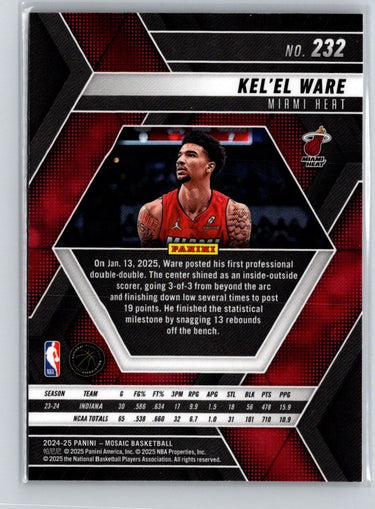 2024-25 Panini Mosaic #232 Kel’el Ware Q33