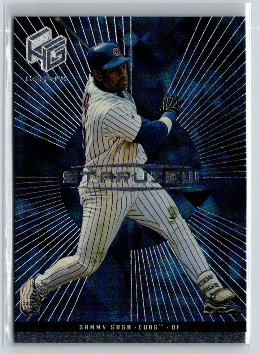 1999 Upper Deck HoloGrFX #S3 Sammy Sosa StarView Q33