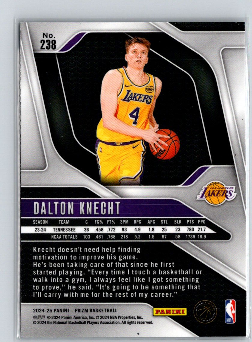2024-25 Panini Prizm #238 Dalton Knecht Q33