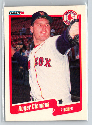 1990 Fleer #271b Roger Clemens Q34