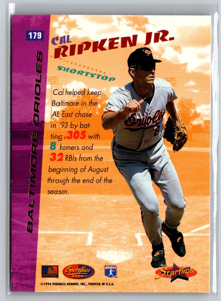 1994 Sportflics 2000 #179 Cal Ripken Jr. Q34