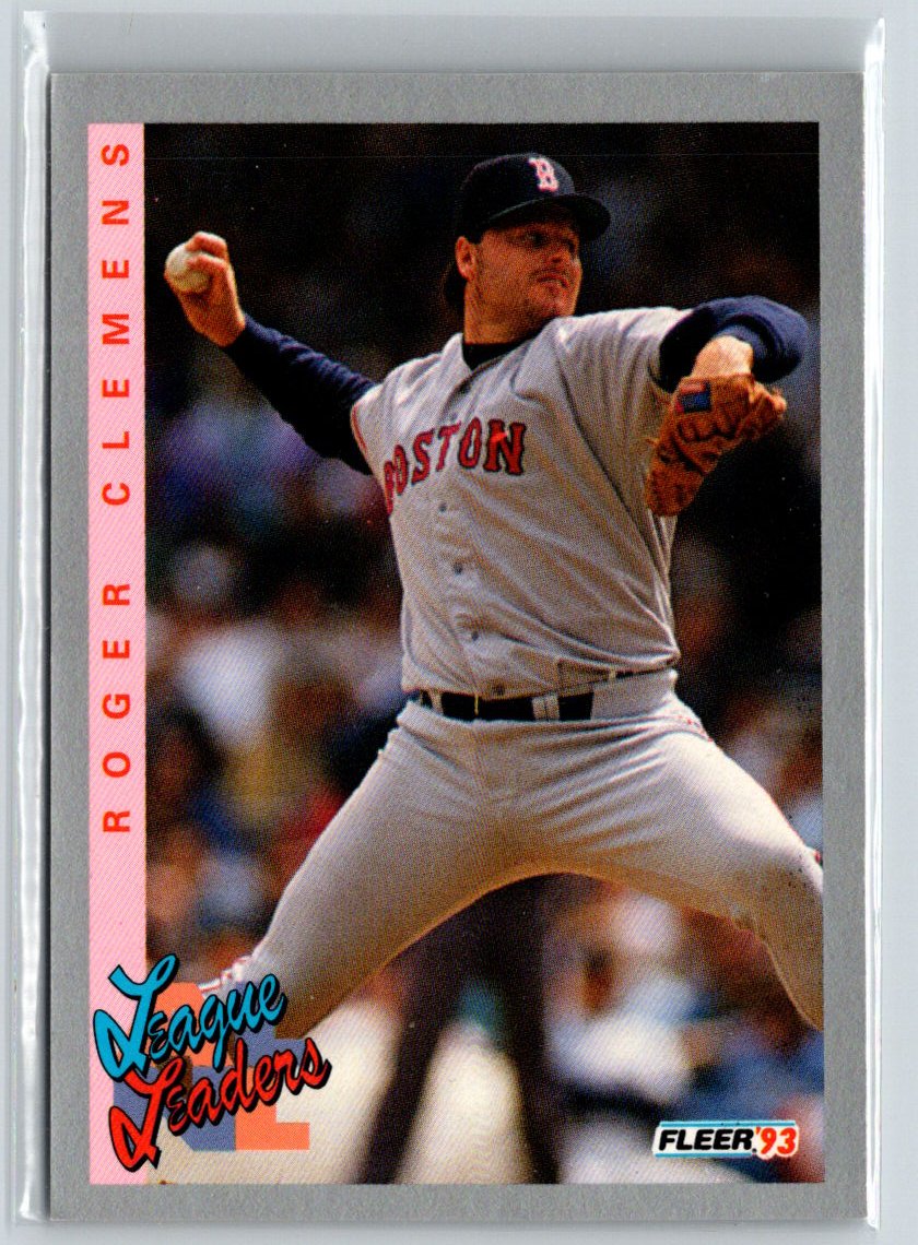 1993 Fleer #348 Roger Clemens Q35