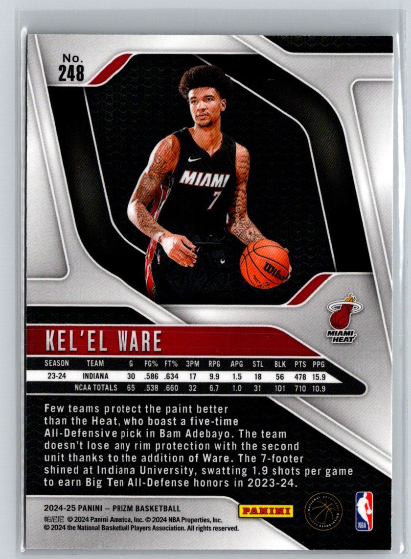 2024-25 Panini Prizm #248 Kel'el Ware Q35